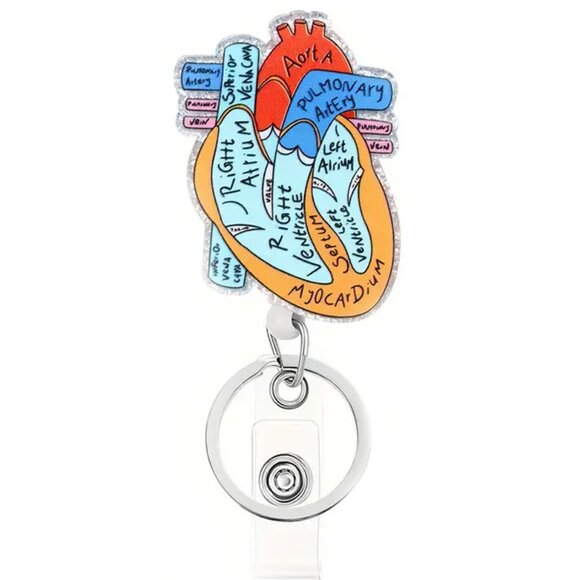 Heart ID, Key, Card Holder for Nurses, Doctors, Nursing Students, Healthcare - Picture 5 of 6